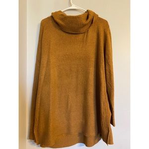 Camel tunic sweater
